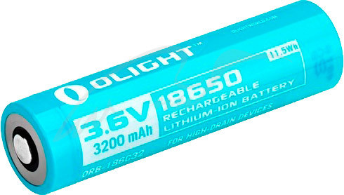 Аккумуляторная батарея Olight 186C32 3200mAh для S30R II/S2R/S2R II