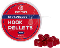 Пелети Brain Hook Pellets Strawberry (полуниця) 16mm 70g